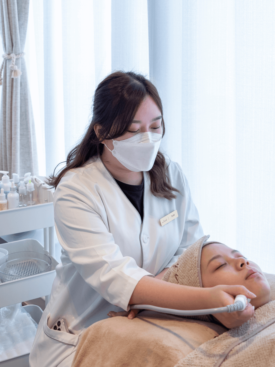Beauty treatment portrait image