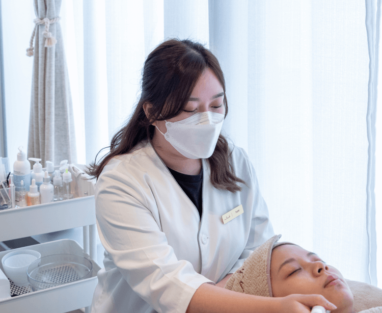 Beauty treatment portrait image