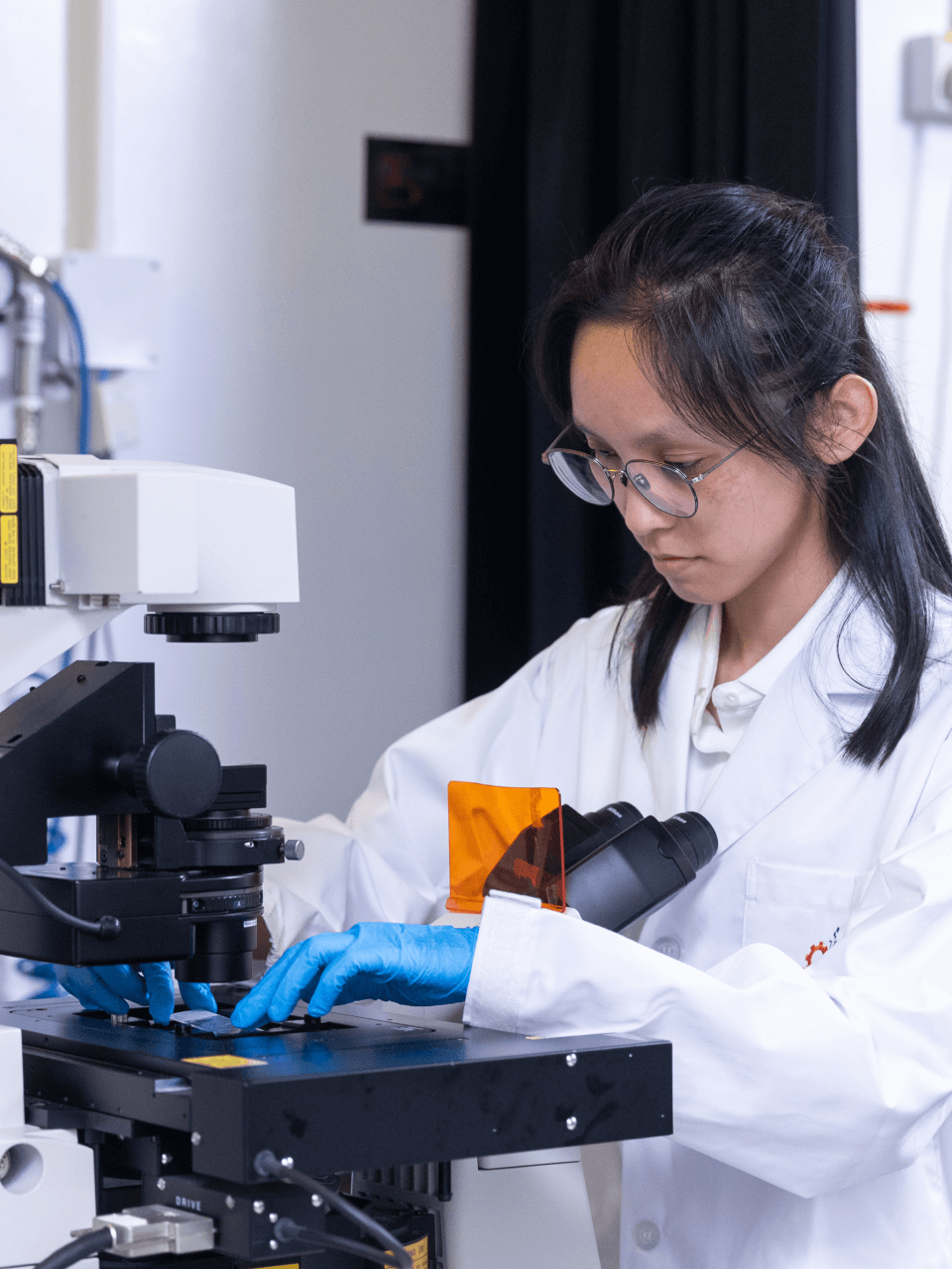 female medical engineer Experimenting portrait image